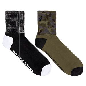 Medias Dc Shoes Print Bandana & Camo Pack X 2 De Hombre