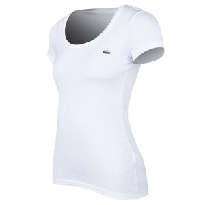 Remera Lacoste Basic De Mujer