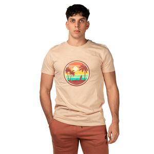 Remera Atlét Estampada Básica De Hombre