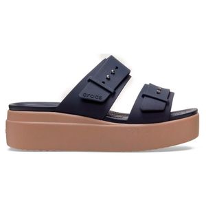 Zuecos Crocs Brooklyn Buckle De Mujer